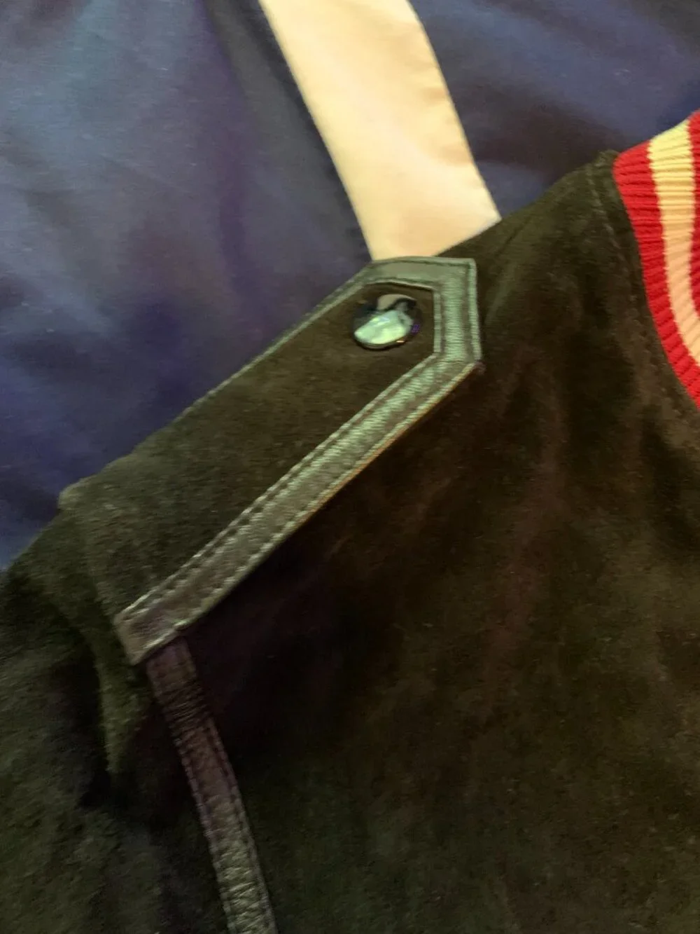 Gucci Varsity Signature studded jacket size 54.